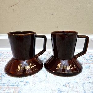 Frangelico Hazelnut Brown Mug Cup No Spill Foam Bottom Grip From Italy 12 oz VTG